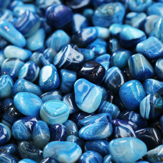 Achat Blau Trommelstein