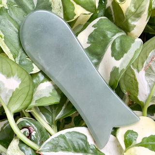 Aventurin grün Fisch Gua Sha | Massagegerät