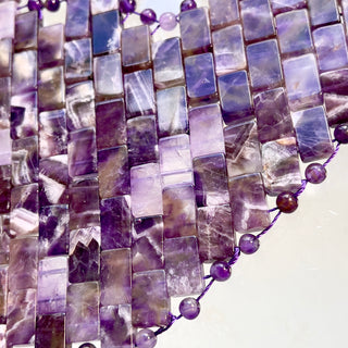 Chevron Amethyst Gesichtsmaske | Handgeknüpft | Wellness