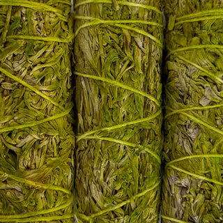 Patchouli Harz & Blauer Salbei Räucherbündel | Räucherwerk